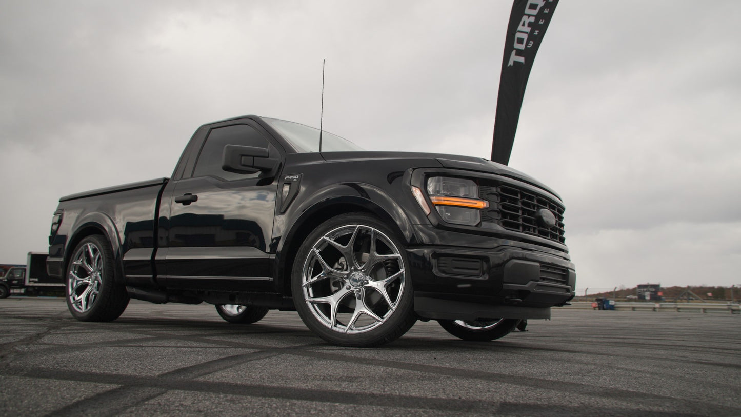 TORQUE WHEELS TW118R VELOCITY SATIN BLACK 22X10 6X135 +25 OFFSET FORD F150 04-26