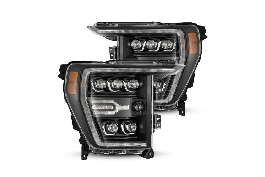 ALPHAREX 21-23 FORD F150 NOVA-SERIES LED PROJECTOR HEADLIGHTS - ALPHA BLACK