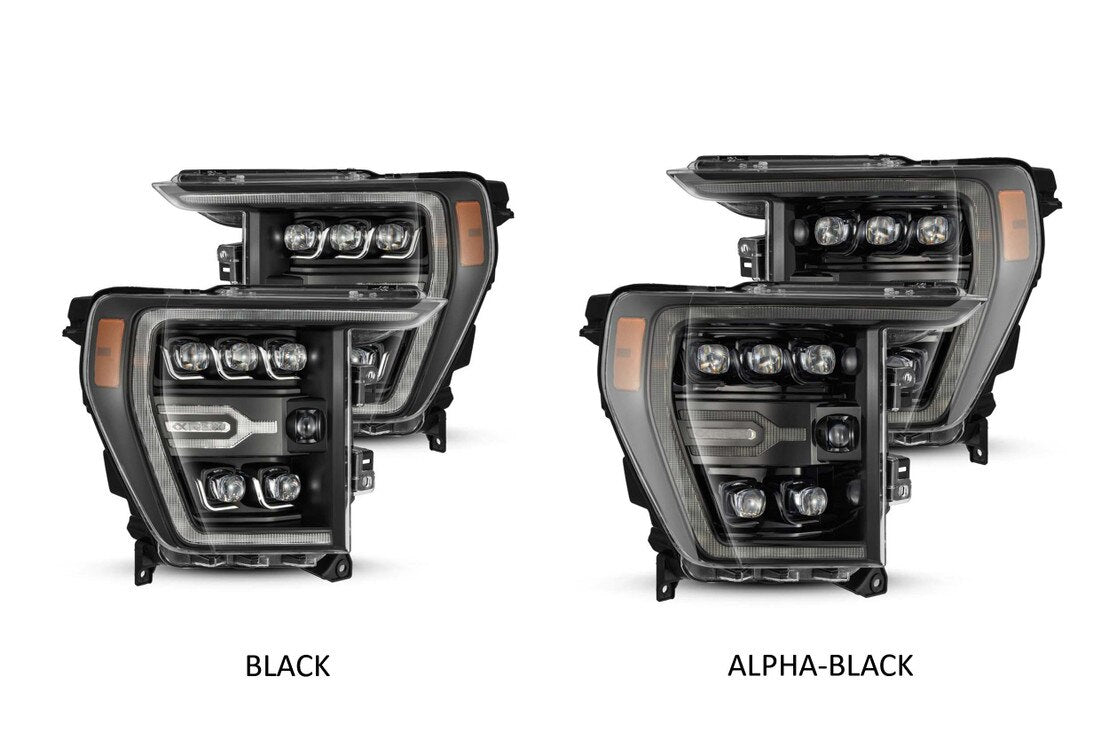 ALPHAREX 21-23 FORD F150 NOVA-SERIES LED PROJECTOR HEADLIGHTS - ALPHA BLACK