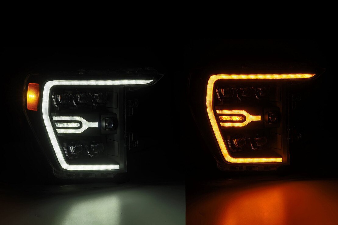 ALPHAREX 21-23 FORD F150 NOVA-SERIES LED PROJECTOR HEADLIGHTS - BLACK