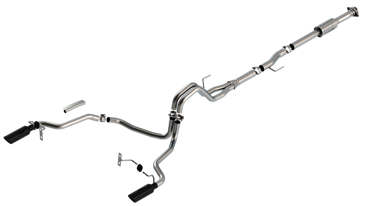 BORLA ATAK CAT BACK EXHAUST SYSTEM FORD F150 21-26 ECOBOOST