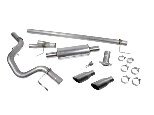 ROUSH PERFORMANCE CAT BACK EXHAUST BLACK TIP FORD F150 15-20 ALL ENGINES