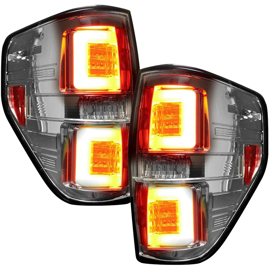 RECON ULTRA BRIGHT OLED TAIL LIGHTS CLEAR FORD F150 09-14