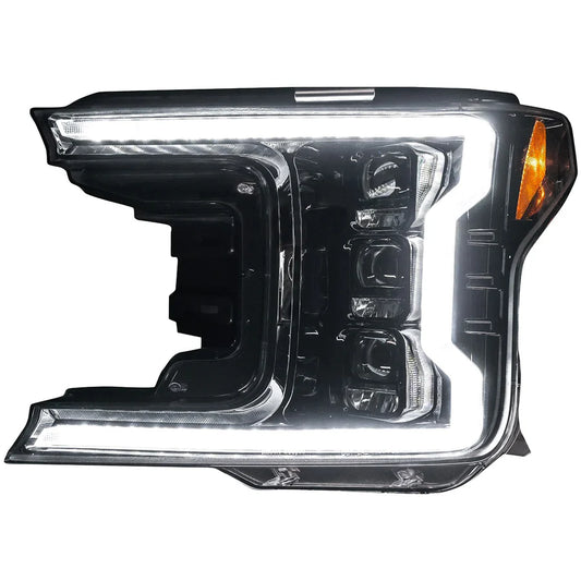 RECON FORD F150 18-20 LED PROJECTOR HEADLIGHTS OLED DRL SCANNING LED TURN SIGNALS