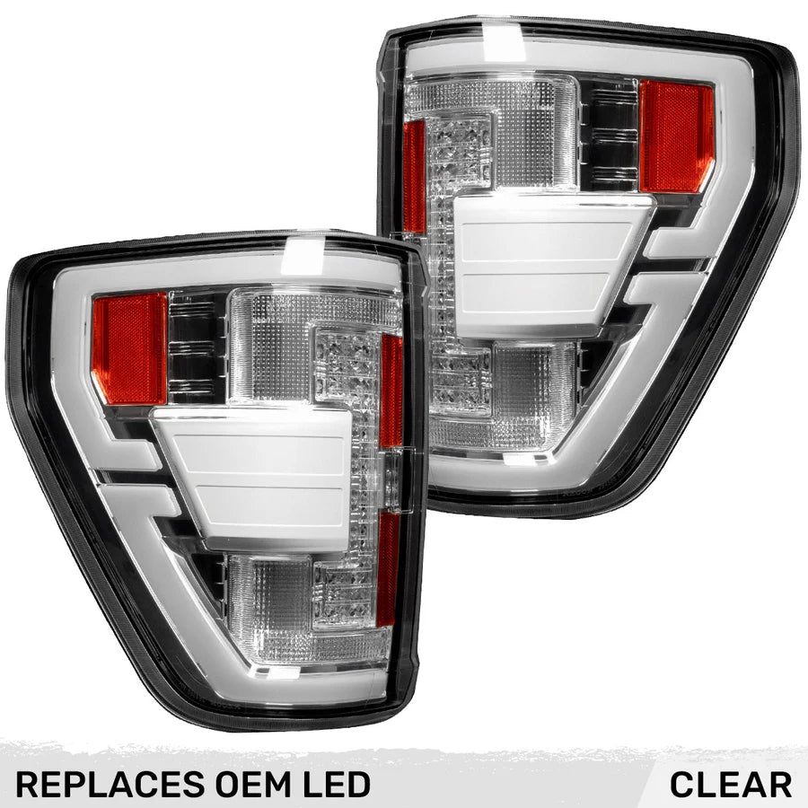 RECON FORD F150 21-23 ULTRA BRIGHT OLED TAIL LIGHTS W/ STARTUP LIGHT SEQUENCE