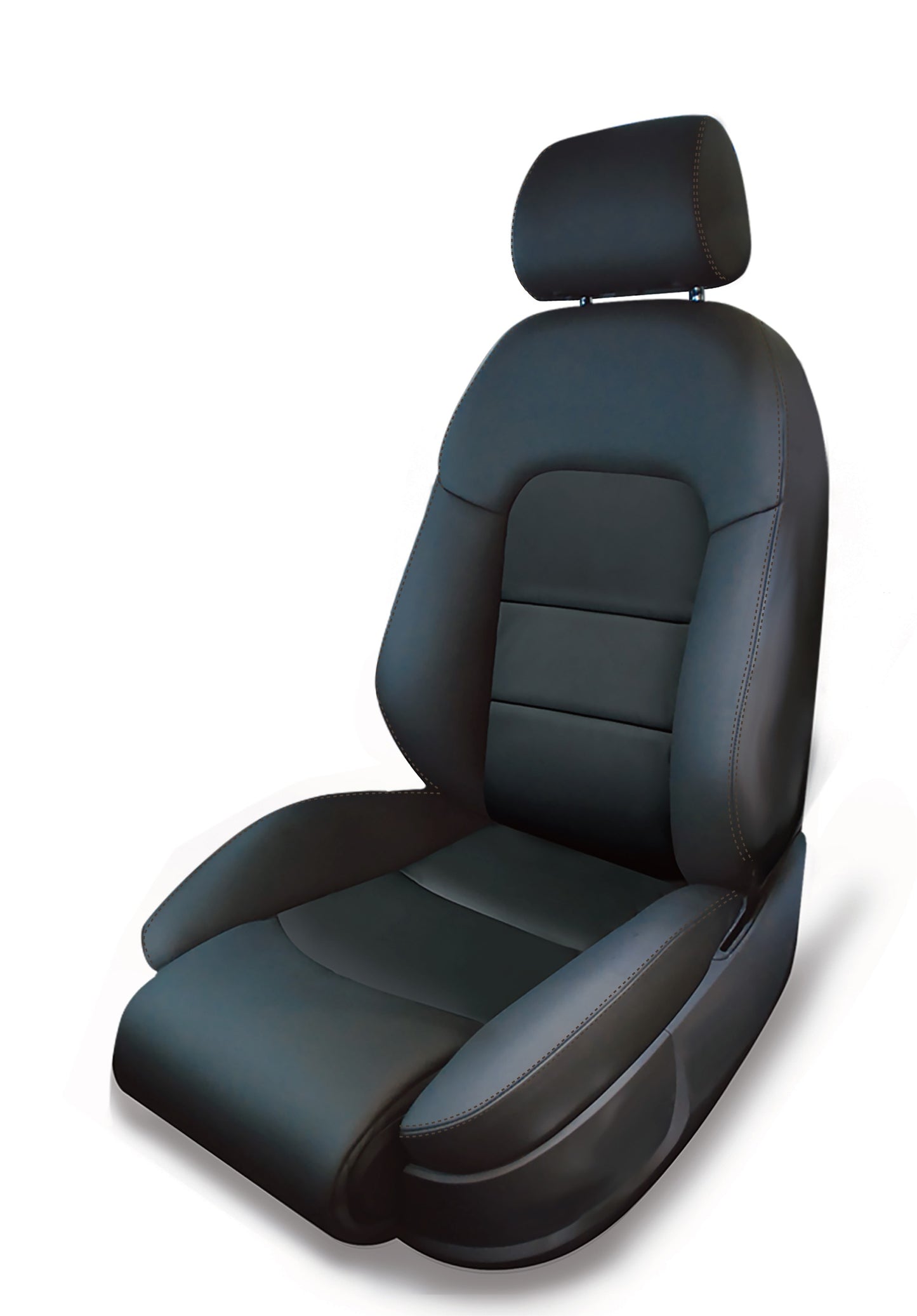 ALEA LEATHER KIT EBONY W/ MAHOGANY STITCH FORD F150 21-26 CREW CAB BUCKETS