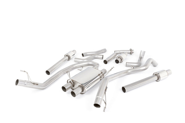 MILLTEK NON RESONATED RACE CAT BACK XHAUST FORD F150 21+ 3.5L SUPERCREW