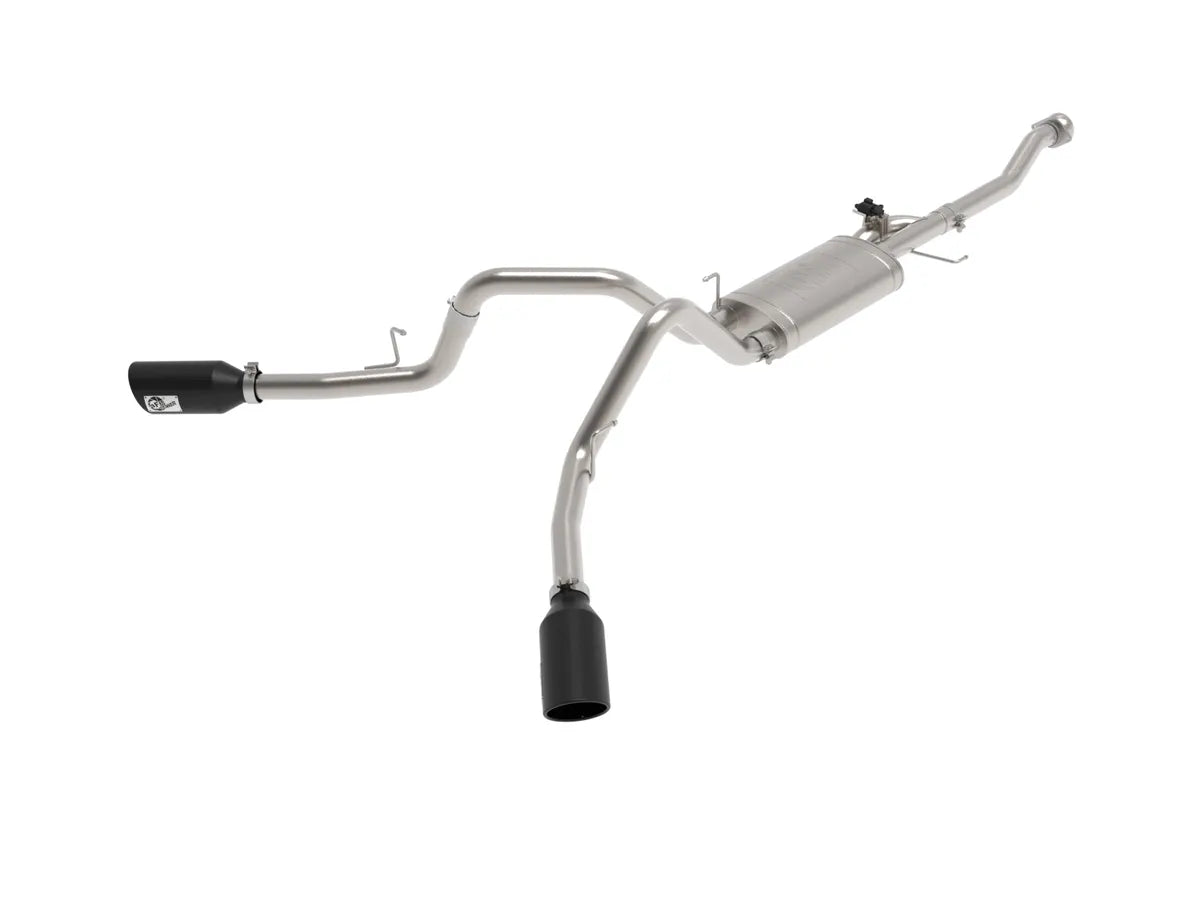 AFE POWER GEMINI XV 3" 304SS CAT BACK EXHAUST SYSTEM W/ CUT OUT FORD F150 21-26 2.7L 3.5L 5.0L