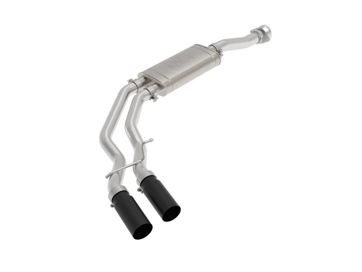 AFE POWER REBEL SERIES 3" TO 2 1/2" STAINLESS STEEL CAT BACK EXHAUST SYSTEM FORD F150 21-26 2.7L 3.5L 5.0L