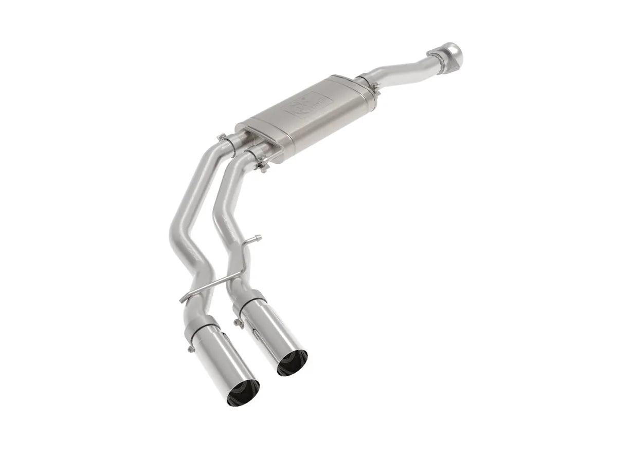 AFE POWER REBEL SERIES 3" TO 2 1/2" STAINLESS STEEL CAT BACK EXHAUST SYSTEM FORD F150 21-26 2.7L 3.5L 5.0L