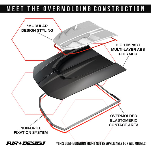 AIR DESIGN HOOD SCOOP FORD F150 15-20