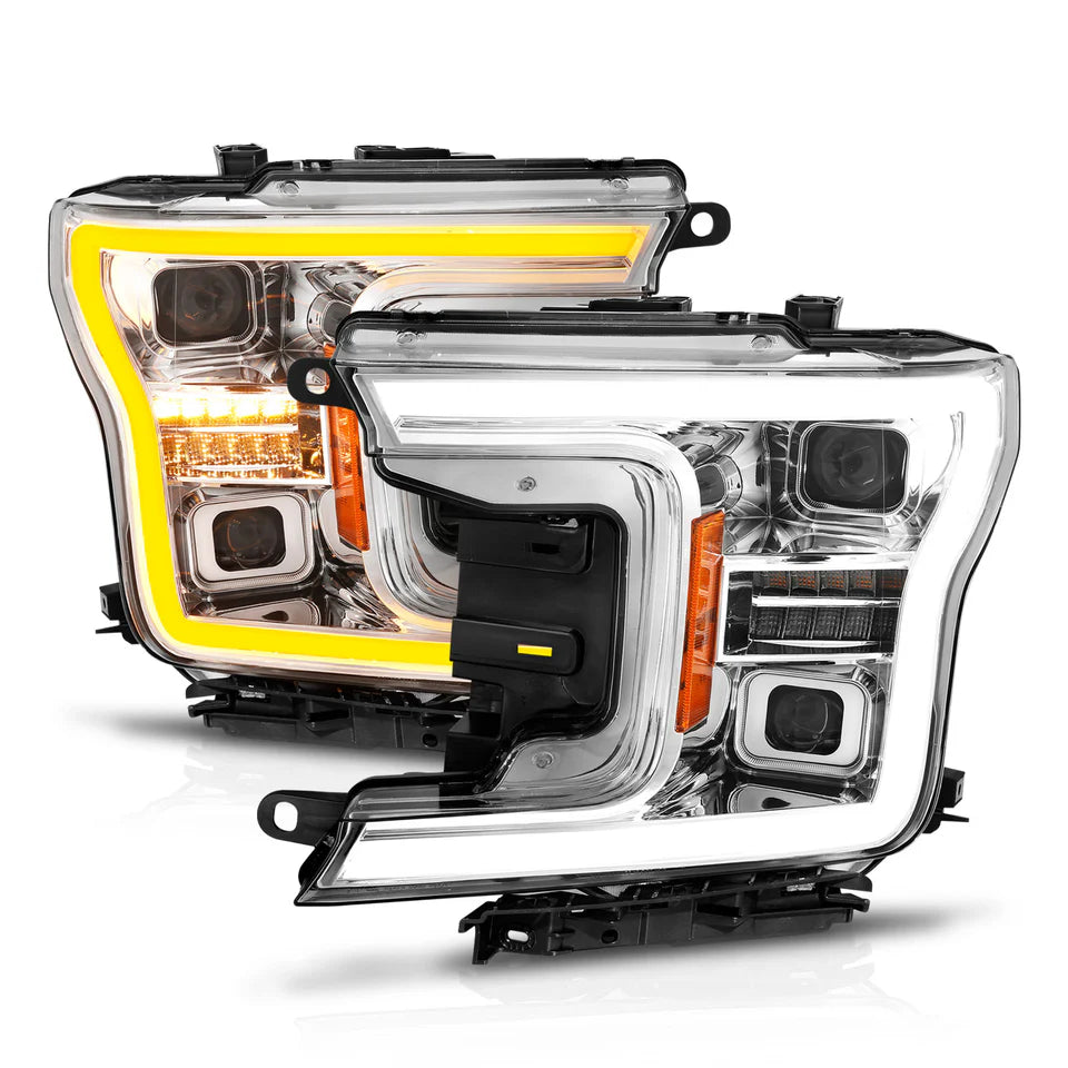 ANZO FORD F-150 18-20 FULL LED PROJECTOR PLANK STYLE HEADLIGHTS