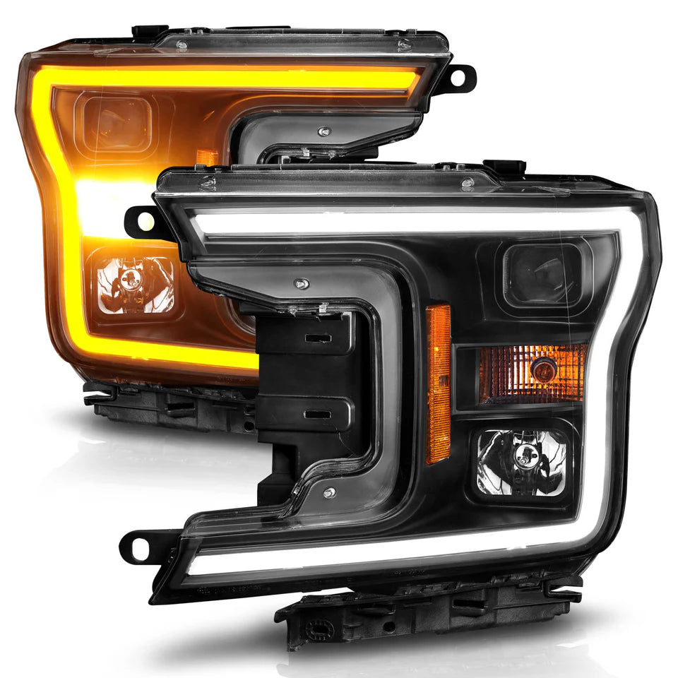 ANZO FORD F-150 18-20 PROJECTOR PLANK STYLE SWITCHBACK HEADLIGHTS