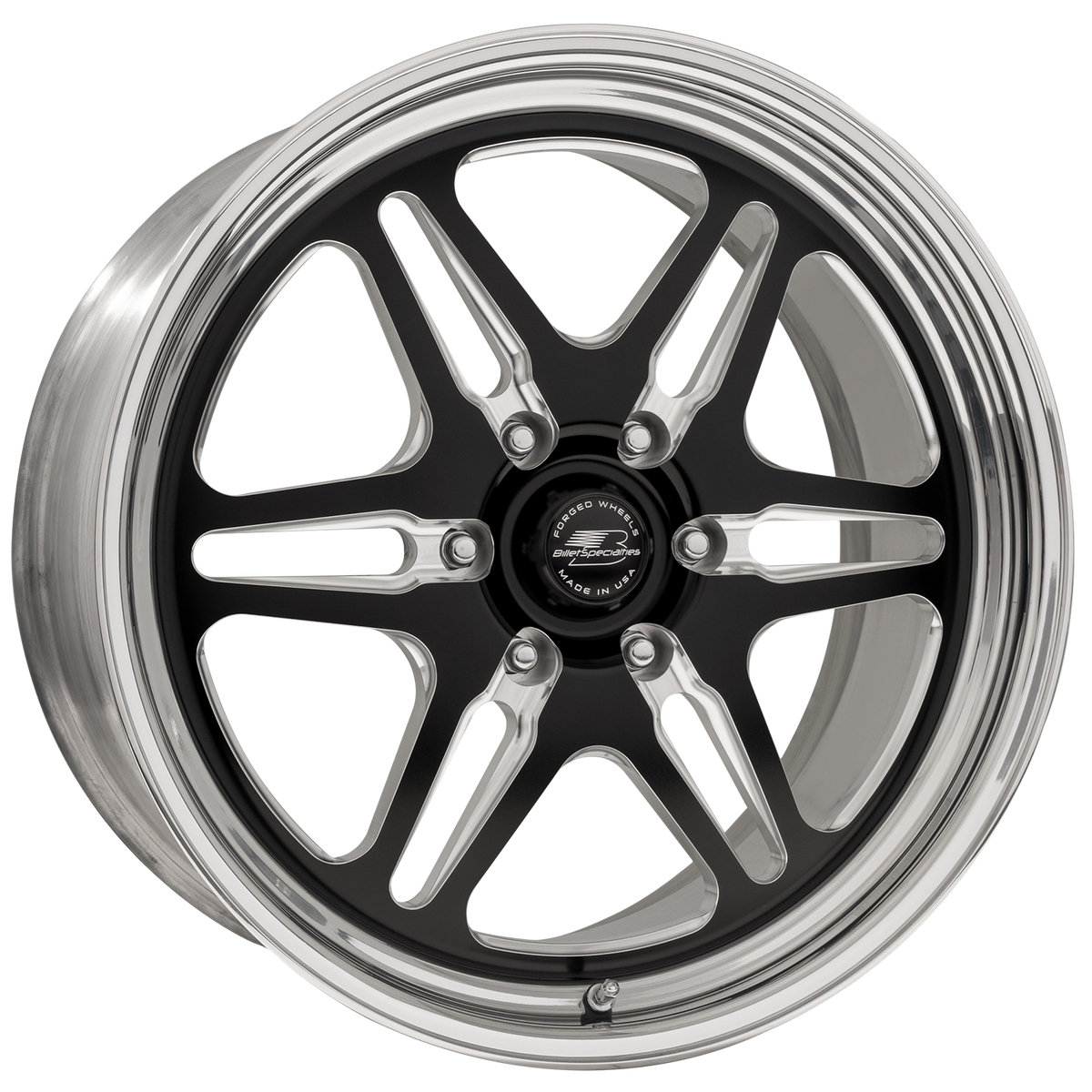 BILLET SPECIALTIES LONESTAR LT 22X10 6X135 +35 OFFSET BLACK W/ POLISHED FACE