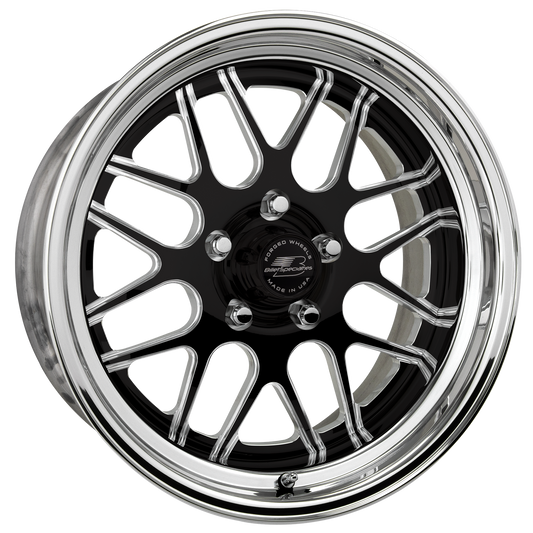 BILLET SPECIALTIES TURBO LT 22X10 6X135 +35 OFFSET BLACK W/ POLISHED FACE