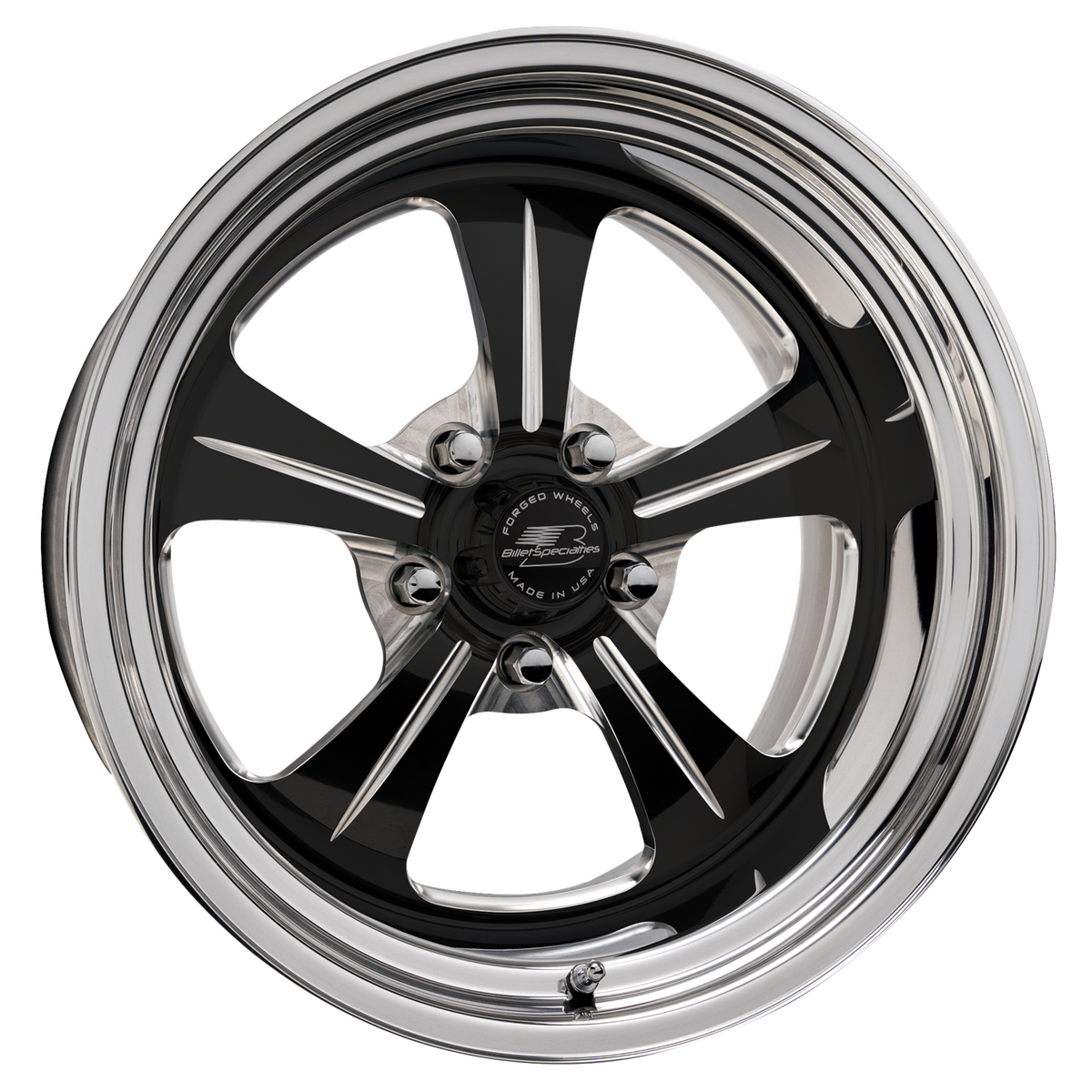 BILLET SPECIALTIES FINELINE LT 20X10 6X135 +35 OFFSET BLACK W/ POLISHED FACE