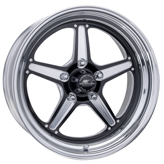 BILLET SPECIALTIES STREET LITE LT 22X10 6X135 +35 OFFSET BLACK W/ POLISHED FACE