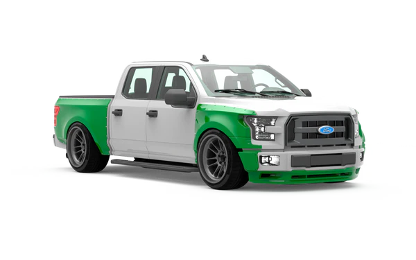 CLINCHED FLARES FRONT VALANCE FORD F150 15-17