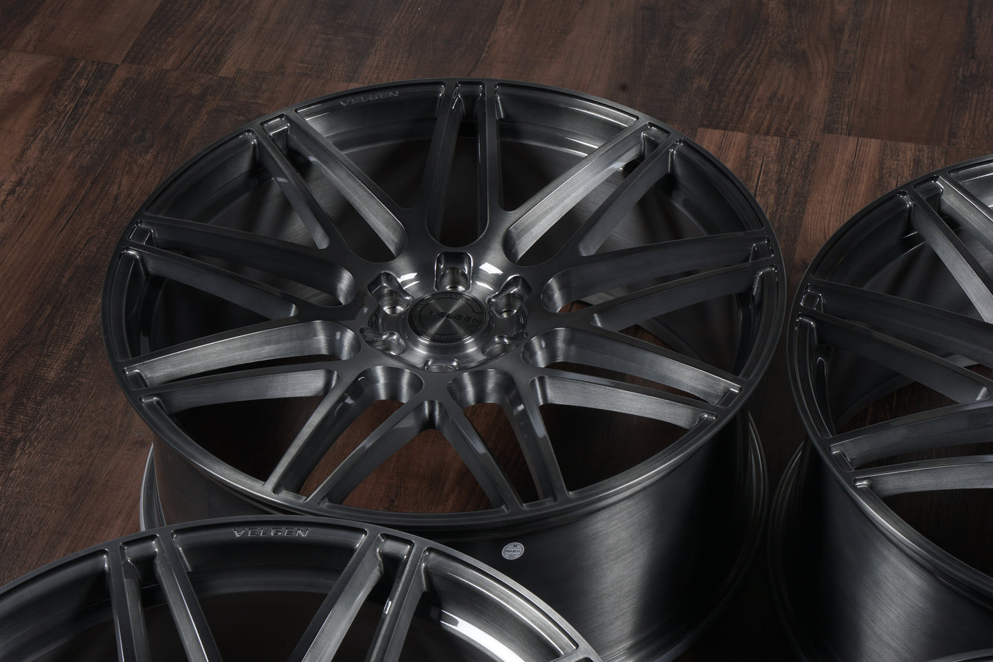 VELGEN WHEELS VFF-9 BRUSHED TITANIUM 24X10 30/38 OFFSET
