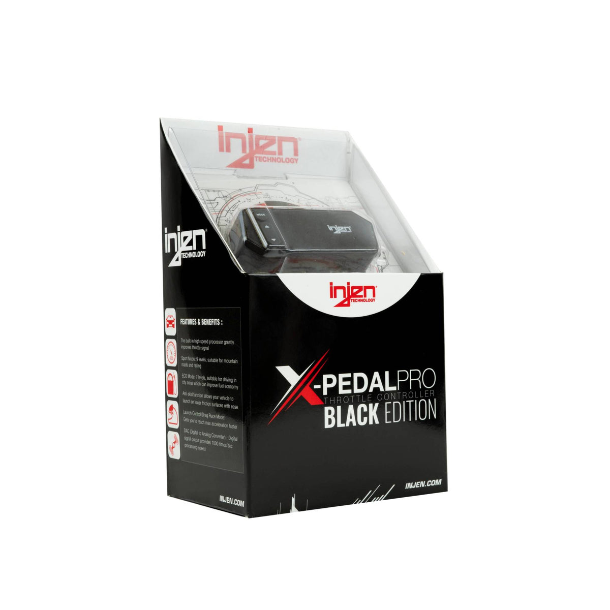 INJEN X-PEDAL PRO BLACK EDITION THROTTLE CONTROLLER 11-23 - PT0013B