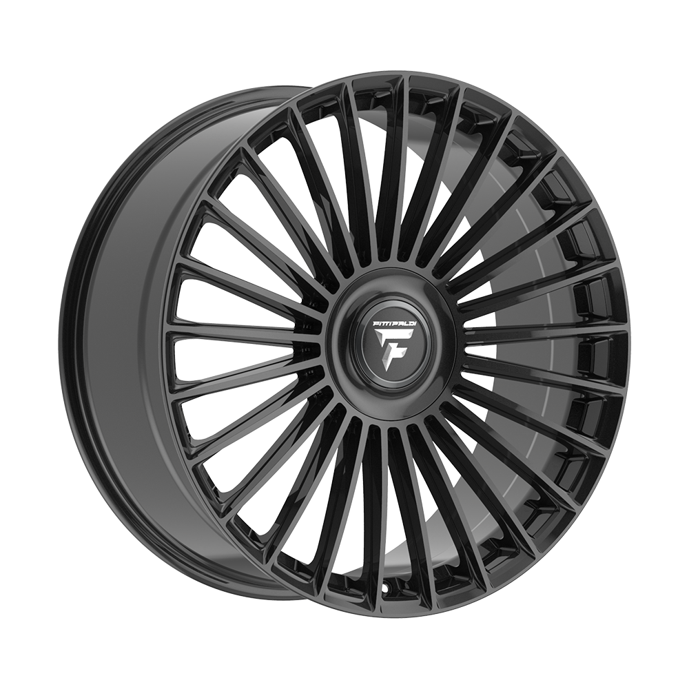 FITTIPALDI WHEELS FS370 22X9.5 6X135 +25 OFFSET GLOSS BLACK FORD F150 04-26