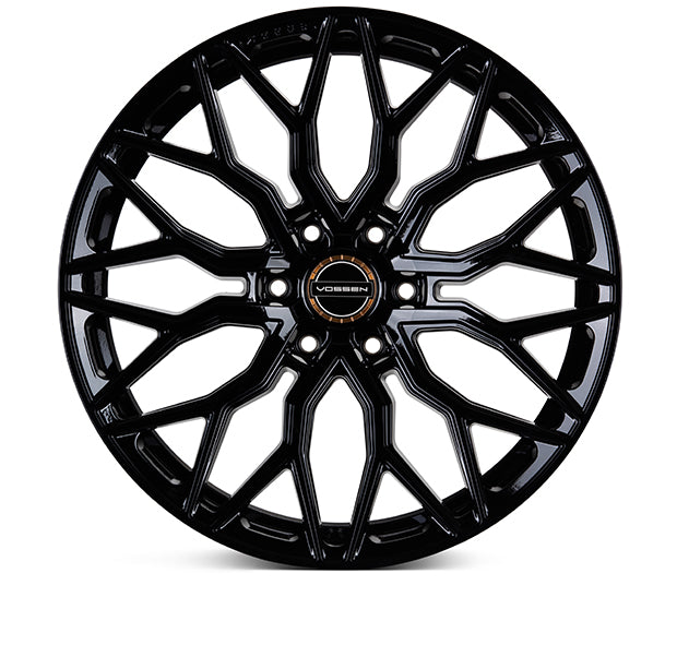 VOSSEN HF6-3 24X10 6X135 +25 OFFSET FORD F150 04-26 GLOSS BLACK