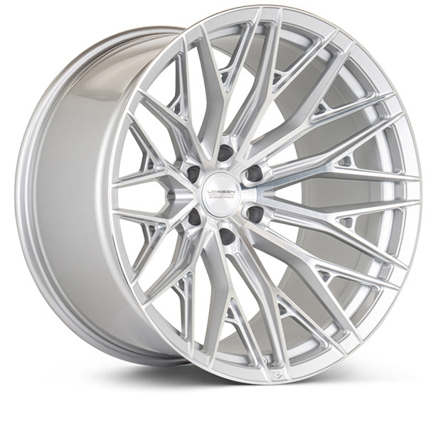 VOSSEN HFX-6 22X9.5 6X135 +30 OFFSET FORD F150 04-26 SILVER POLISHED