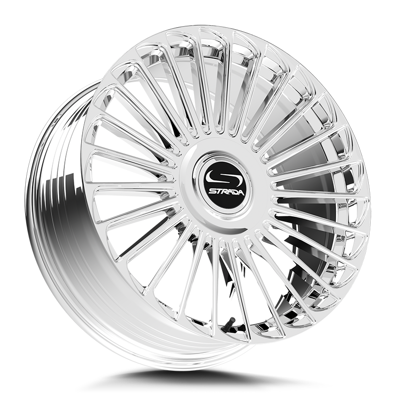 STRADA WHEELS MARTELLO 22X9.5 6X135 +30 OFFSET CHROME FORD F150 04-26