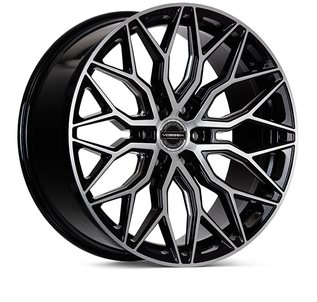 VOSSEN HF6-3 22X9.5 6X135 +20 OFFSET FORD F150 04-26 BRUSHED GLOSS BLACK