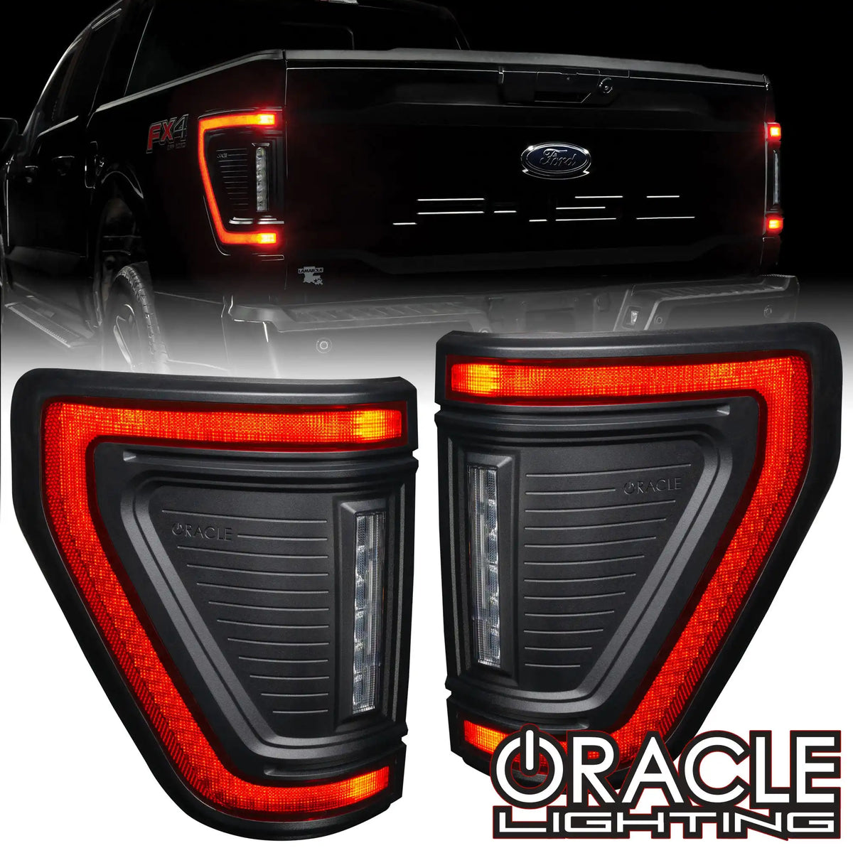 ORACLE LIGHTING FLUSH STYLE LED TAIL LIGHTS 2021-2026 FORD F-150