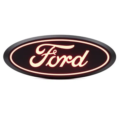 LUMINIX 24-26 FORD F150 RED OVAL TAILGATE EMBLEM LEDS W/OUT DIRECT HARNESS