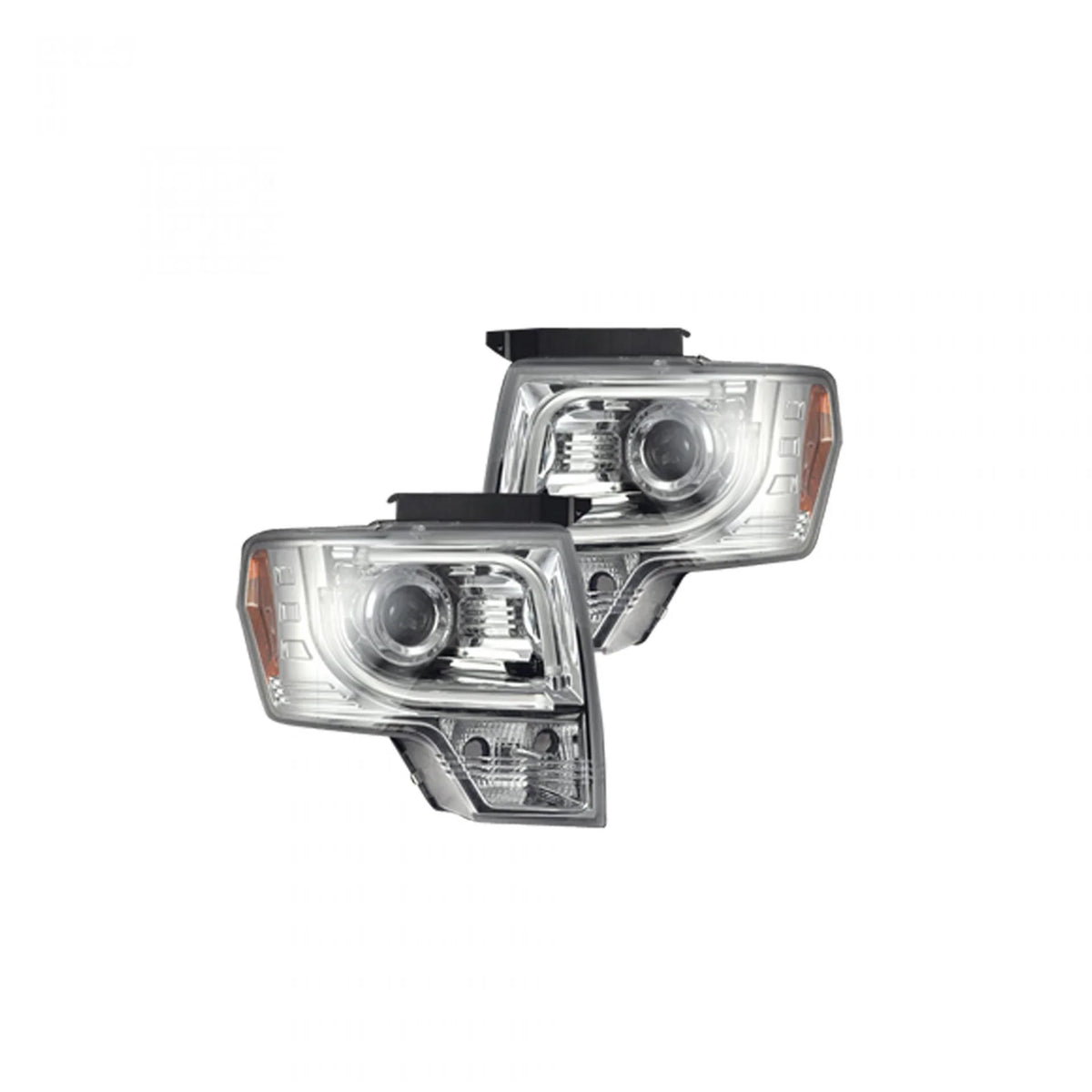RECON FORD F150 13-14 PROJECTOR HEADLIGHTS IN CLEAR/CHROME