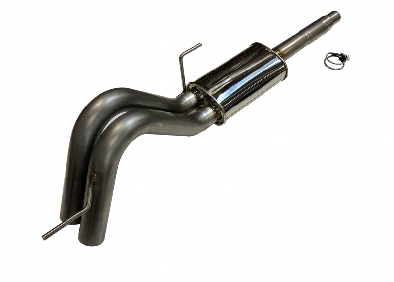 SPD PERFORMANCE HX SERIES 21-26 FORD F150 2.7L 3.5L 5.0L OVER-AXLE DUMP DUAL EXIT 304SS CAT BACK EXHAUST KIT