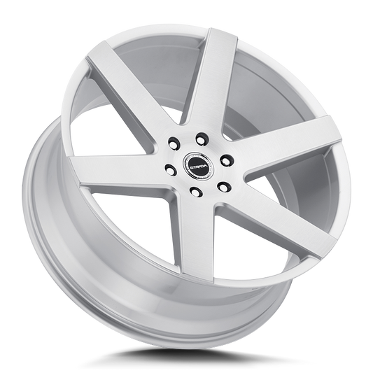 STRADA WHEELS CODA 22X9.5 6X135 +24 OFFSET BRUSHED FACE SILVER FORD F150 04-26