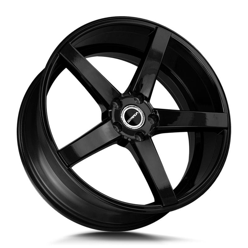STRADA WHEELS PERFETTO 22X9.5 6X135 +24 OFFSET GLOSS BLACK FORD F150 04-26