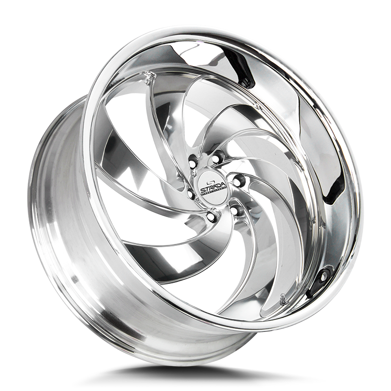 STRADA STREET CLASSICS RETRO 6 24X10 6X135 +24 OFFSET CHROME FORD F150 04-26