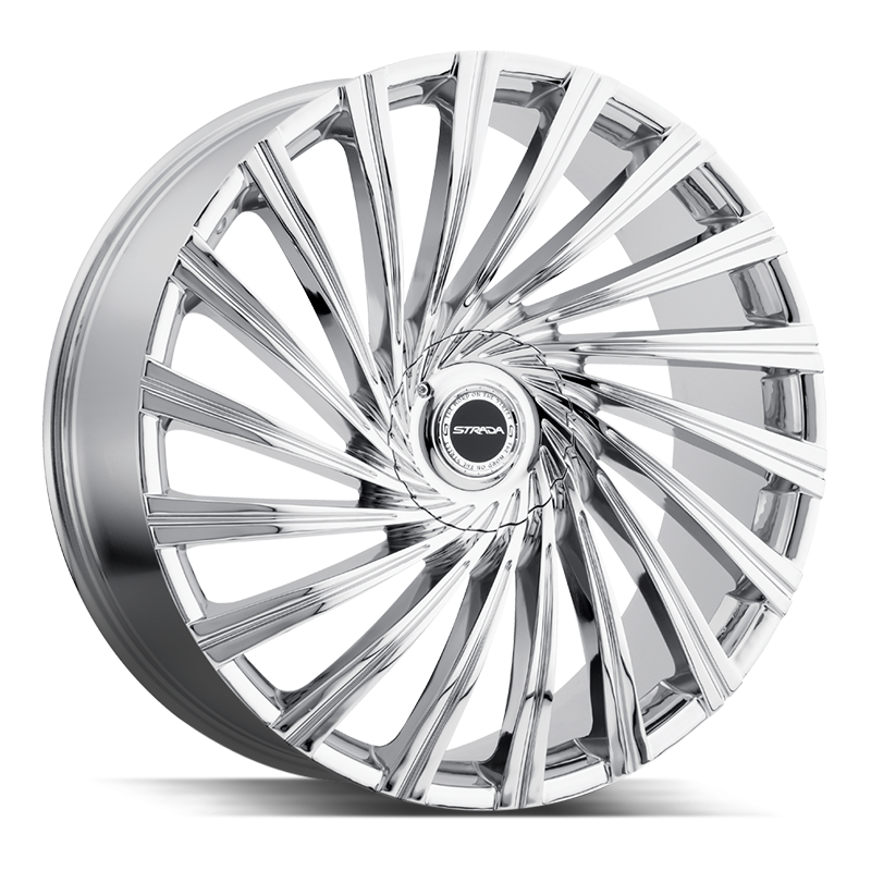 STRADA WHEELS TORNADO 24X10 6X135 +30 OFFSET CHROME FORD F150 04-26