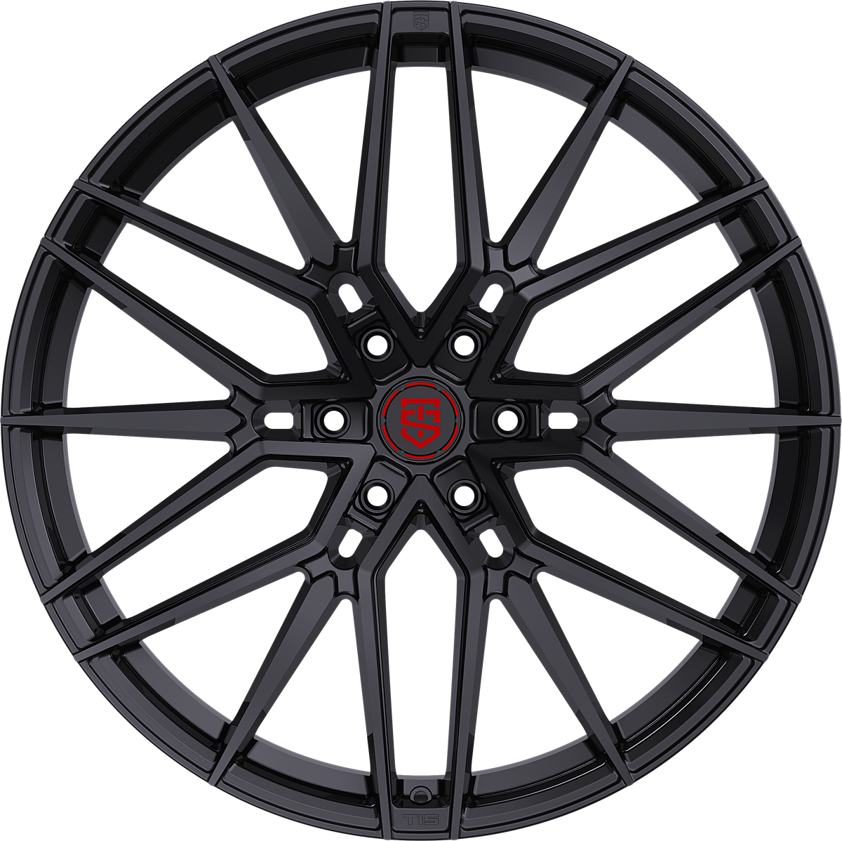 TIS MOTORSPORTS 506B 22X10 6X135 +24 OFFSET GLOSS BLACK FORD F150 04-26