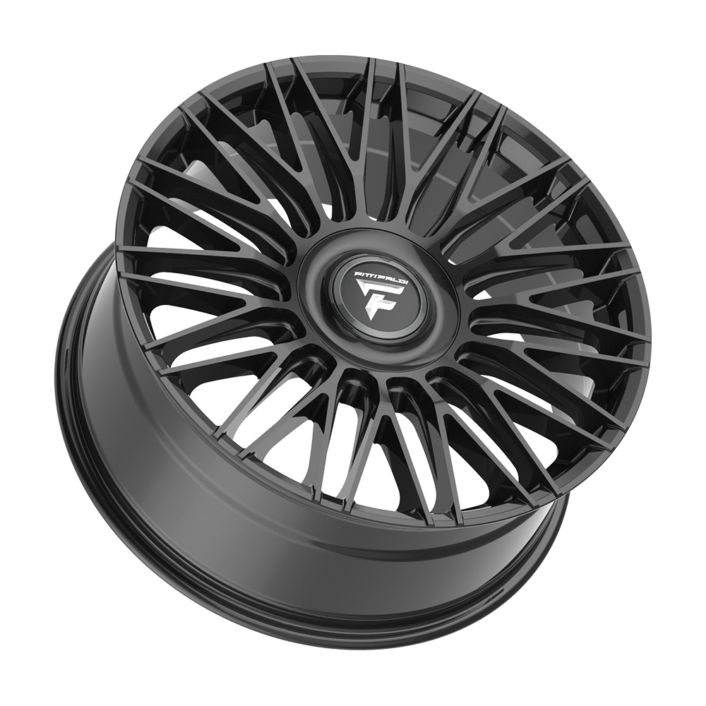 FITTIPALDI WHEELS FS369 22X9.5 6X135 +25 OFFSET GLOSS BLACK FORD F150 04-26