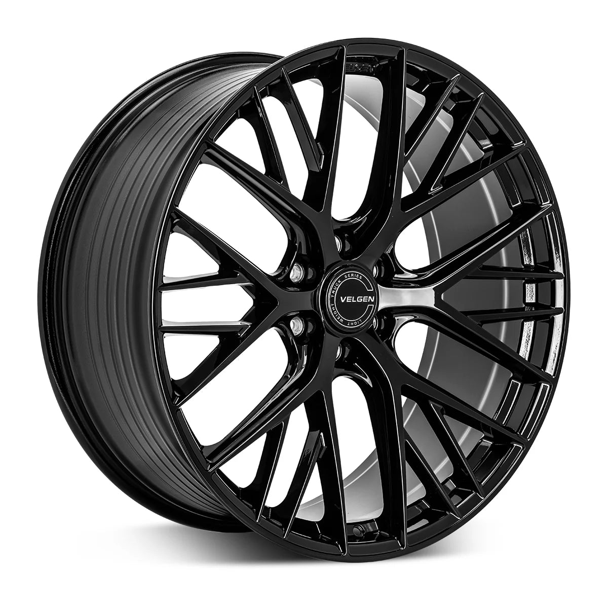 VELGEN WHEELS VFF-12 22X10 6X135 +30 OFFSET GLOSS BLACK FORD F150 2015+