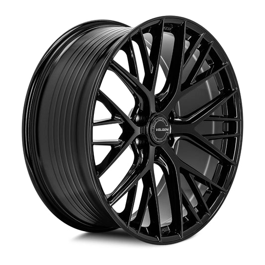 VELGEN WHEELS VFF-12 22X10 6X135 +30 OFFSET GLOSS BLACK FORD F150 2015+
