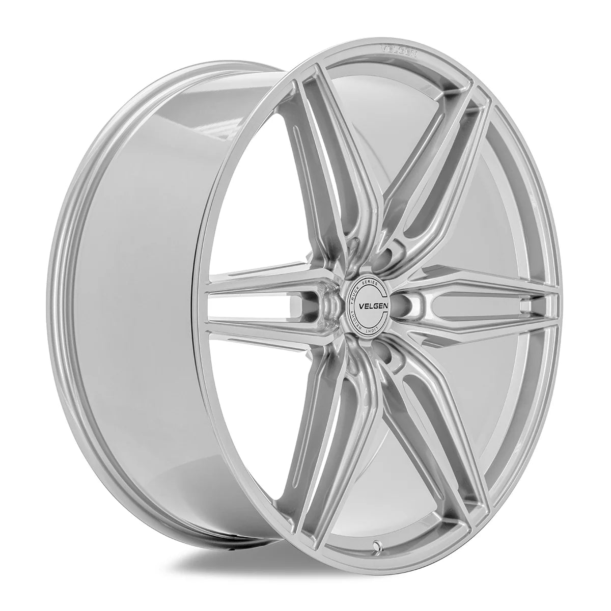 VELGEN WHEELS VFF-6 24X10 6X135 +30 OFFSET GLOSS SILVER FORD F150 2015+