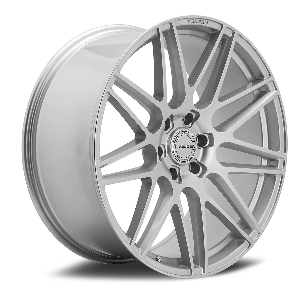 VELGEN WHEELS VFF-9 22X10 6X135 +30 OFFSET GLOSS SILVER FORD F150 2015+