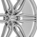 VELGEN WHEELS VFF-6 24X10 6X135 +30/+38 GLOSS SILVER COMPLETE SET STAGGERED FORD F150 21+
