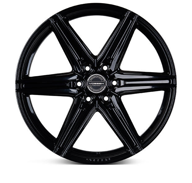 VOSSEN HF6-2 24X10 6X135 +25 OFFSET FORD F150 04-26 GLOSS BLACK