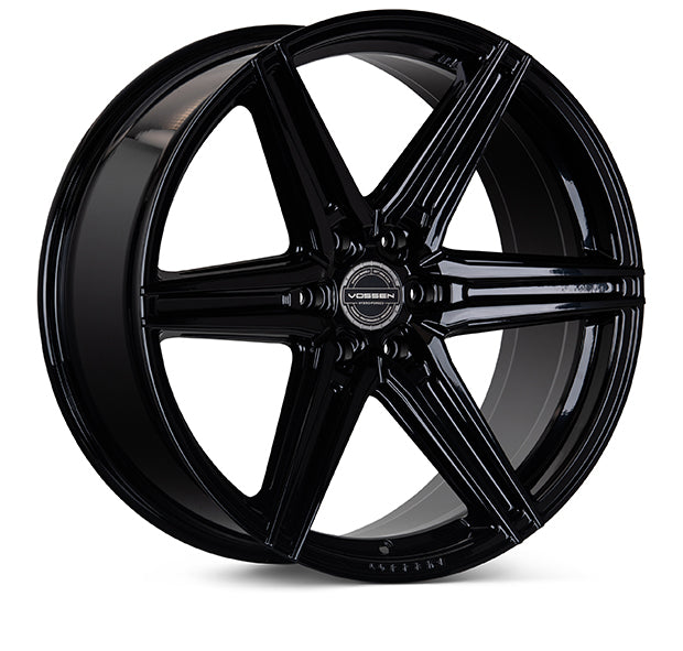 VOSSEN HF6-2 24X10 6X135 +25 OFFSET FORD F150 04-26 GLOSS BLACK