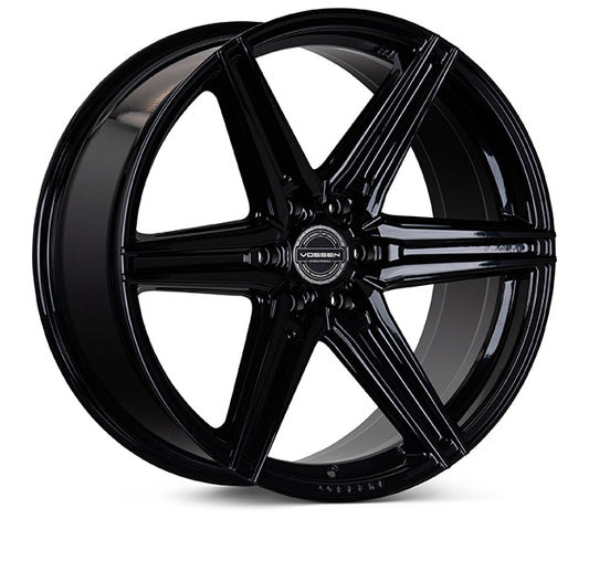 VOSSEN HF6-2 24X10 6X135 +25 OFFSET FORD F150 04-26 GLOSS BLACK