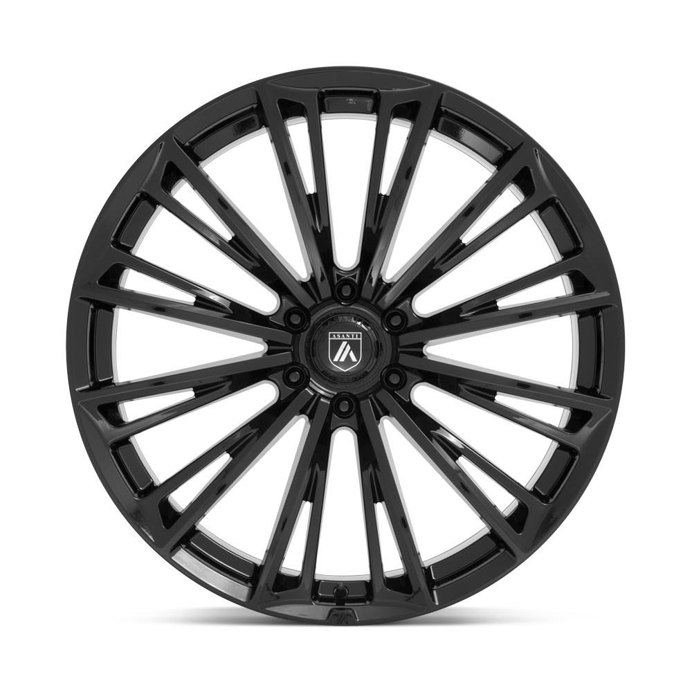 ASANTI WHEELS CORONA 22X9.5 6X135 +30 OFFSET GLOSS BLACK FORD F150 04-26