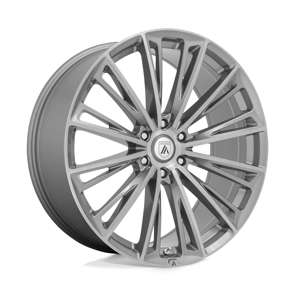 ASANTI WHEELS CORONA 22X9.5 6X135 +30 OFFSET TITANIUM BRUSHED FORD F150 04-26