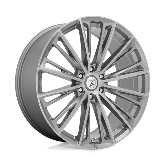 ASANTI WHEELS CORONA 22X9.5 6X135 +30 OFFSET TITANIUM BRUSHED FORD F150 04-26